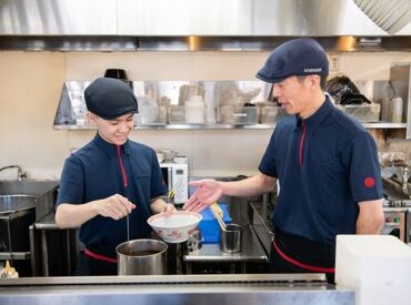 幸楽苑　浜松駅南店 未経験＆ブランク有の方も大歓迎！
調理や料理、飲食の経験はなくてOK♪
面接時は履歴書不要◎手ぶらで面接へ！