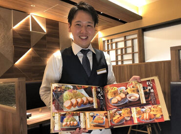恵比寿かつ彩 本店ＧＨ ＼9割のスタッフが未経験スタート！／
お仕事は丁寧にお教えするのでみんな安心。
出来ることを1つずつ増やしていければOK！