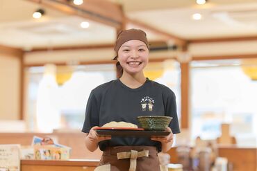 久兵衛屋　川島店 初めてからスタートした方がほとんど♪
バイトデビューでも先輩が優しく教えるので安心です！