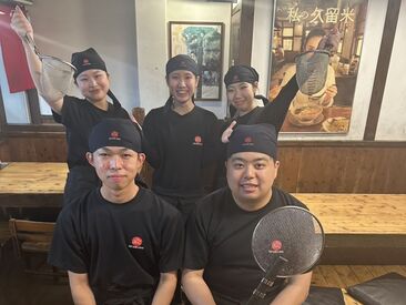 まかない無料！
ラーメン＋白飯・おにぎり・替え玉など、お好みで選べます！
しっかり食べて、しっかり働ける環境です◎
