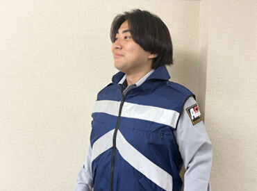 夏はもちろん空調服をご用意！
休憩もこまめにとっていただき
無理はせず安全に勤務しましょう◎