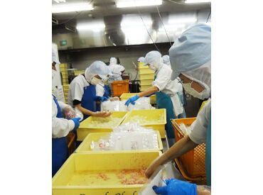 株式会社ロイヤルシェフ 人見知りさんも安心の
接客なしのモクモク作業♪
落ち着いて働けますよ！