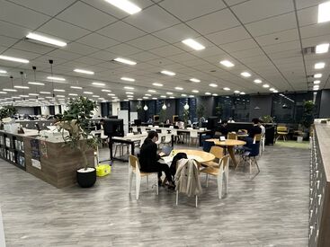 パシフィックコンサルタンツ株式会社　流域構造部 「ほっ…」と一息つける休憩スペースもありますよ◎
持参したお弁当を食べたり、コーヒー片手に休憩も♪