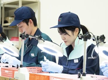 一つ一つの作業はシンプルです◎
未経験でも心配ありません！