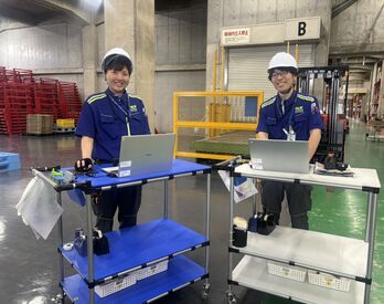 現場ではピッキング作業からスタート。
次に荷下ろし作業へとステップアップします。