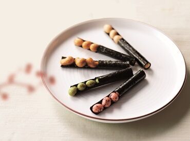 株式会社通宝　【鶴屋百貨店本館地下1階　風雅】 当店にはおいしいお菓子がたくさん！
社員割引でお安くゲットできるのも
うれしいポイントです☆
自分へのご褒美にもぴったり！