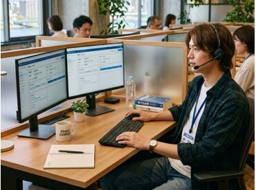 ＼オシャレしながら働ける／
服装自由！デニムやスニーカーで出勤も◎
髪色・ネイル・ピアスもOK！