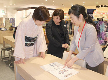 東京ますいわ屋　金沢エムザ店 『東京ますいわ屋』は、ベルーナグループの企業です！
和装文化の継承と発展を目指し、全国に店舗を展開しています♪