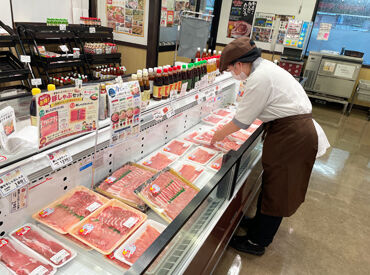 『いつもありがとう！』と常連様からのお声が活力に◎
笑顔溢れる店内で当店自慢のお肉を販売しましょう！