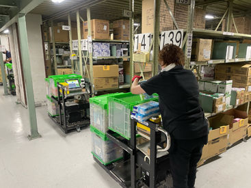 「1人でモクモク作業したい…」
そんな方にピッタリ◎
作業は気づけば覚えているほどカンタンです！
※画像は実際の勤務風景