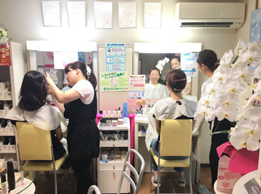 CPサロン ノア ≪未経験から始められます≫
無資格・経験は不要です◎
働きながら自然と美容知識が身につきます♪