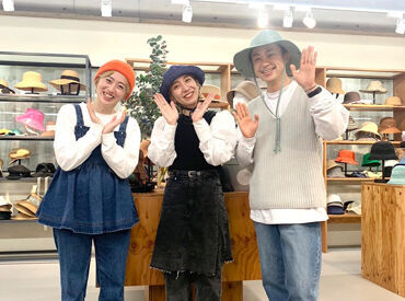 OVERRIDE　NISHIGINZA店　※8月21日オープン 帽子専門店「OVERRIDE」が銀座にOPEN☆
一緒に楽しく働きましょう♪