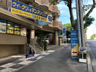 HOTELウィークリーハーバービューマンション マンションタイプなので、お客様と対面で対応するのは
チェックイン時がほとんど♪
接客が初めてでもOK◎