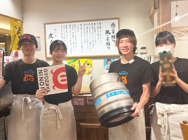 “めちゃウマ！”のまかないあり！
餃子・麻婆豆腐・唐揚げ・チャーハンなど…
リクエストにも応えちゃいますよ◎
by店長