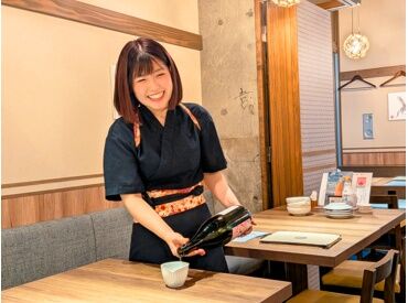 ご提供時のトークや
レジ、ハンディの使い方などは
一緒に接客しながら教えていきます♪