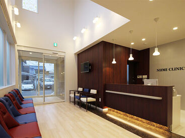 新美クリニック きれいで清潔感のある内装です！！
未経験でも歓迎！
お気軽にお問い合わせください。