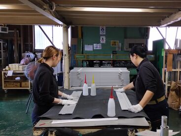 株式会社アムキャン　堺工場 協力してするお仕事が多数！
分からないことはすぐに相談できる環境です◎