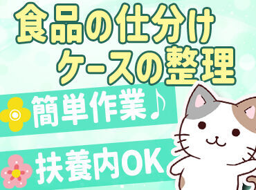 大手スーパー物流センター内のお仕事♪
必要な経験や知識は一切なし◎
扱う商品は見たことがある身近な商品ばかり!