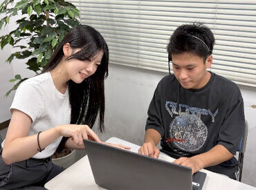 困った時や分からないことはスグ先輩スタッフが助けます◎
遠慮せず、ぜひ頼ってくださいね♪