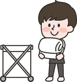 お任せするのは、カンタンな洗濯作業など♪
お仕事にブランクがある方も歓迎します！