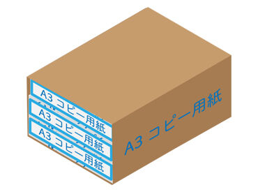 ＼安定したメーカーの商品を取り扱っています／
主にコピー用紙を扱うので、安心して作業を進められますよ！