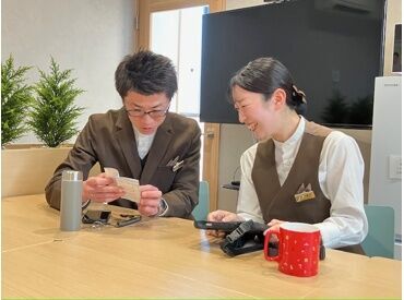 きれいな休憩室も完備。休憩中も快適に過ごせます。