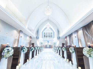 2024年にリブランドした結婚式場♪
内装・外装を一新し、よりお二人の思いを形にできる、美しい式場に生まれ変わりました！