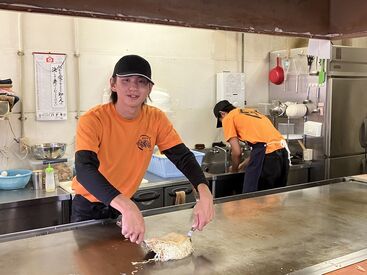 お好み焼きぐぅぐぅ 宮内店 定着率も抜群◎
スタッフさんの中には6年勤務されている方も在籍！
働きやすさが自慢です♪