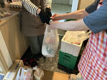 お客様とのコミュニケーションも楽しみの一つ◎
配達エリアも決まっているので、慣れれば道順も覚えてサクサク♪