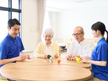 社会福祉法人まりも会　たけとんぼ 男性も女性も活躍中★
週1・短時間勤務も可！
見守り・家事中心のお仕事で安心スタート♪
まずは「できること」から始めよう！