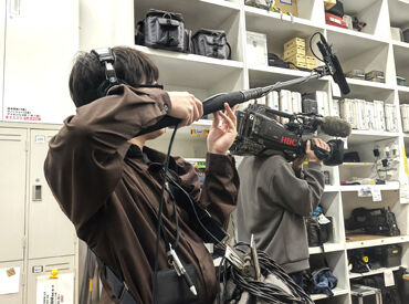 え、音声機材（ガンマイク）ってこんなに軽いの？
気になる方は面接の際に触っていただくことも可能です！