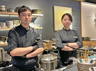 本格的な料理と“丁寧な接客”を
ご提供しているため、
接客スキルも身に付きます♪

もちろん丁寧な研修もあります！