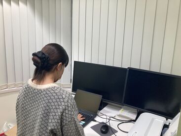 お仕事風景はこんな感じ♪
