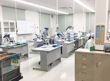 検査スピードや正確性など、日々の頑張りはしっかり評価！
毎年10月には昇給のチャンスもあります◎