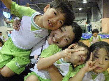 クローバー体操教室 未経験大歓迎！
子どものお世話をしてみたいという方もたくさんいます♪
代々木上原沿線勤務の方にも便利★週1・3ｈ～OK！
