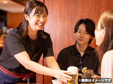 ホールスタッフを大募集！
調理はぜ〜んぶ店長にお任せだから安心◎
個人経営だからこその"働きやすさ"も魅力♪