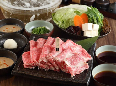 《広島初上陸！》
厳選されたお肉をふんだんに使った人気しゃぶしゃぶ店！
国内で数えるほどしか扱われていない"水晶鍋"が特徴＊