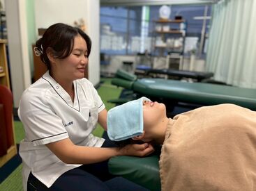 整骨院ならではの特典が嬉しい♪
日々の疲れや身体の不調も、
しっかりケアできる環境です！
