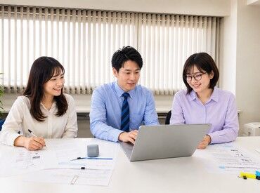 困った時はすぐに相談OK！
未経験から始めた先輩が優しくフォローしてくれる温かい職場です★