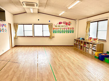 ／こちらはみんと北越谷の内観♪＼
子ども達と遊びを通じて成長をサポート♪資格があればスタートできる安心の職場です◎