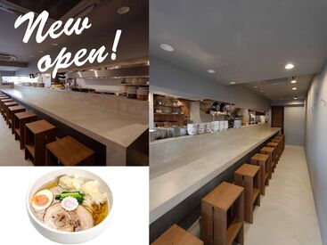 おしゃれでスタイリッシュ。女性客やファミリーも入りやすいお店を目指して!