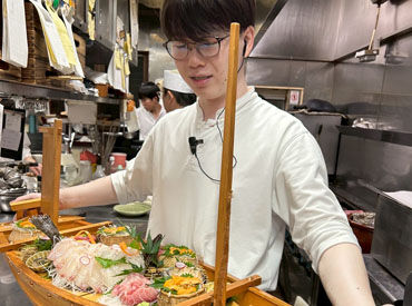 未経験OK!初めての飲食バイトに◎
接客が初めての方も丁寧にお教えするのでご安心ください♪