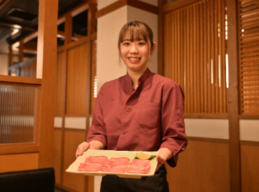 カルビ一丁豊橋店（株式会社甲羅）[037] 簡単なことから少しずつお任せ！
飲食店や接客が初めての方も
焦らず自分のペースで慣れて下さいね◎