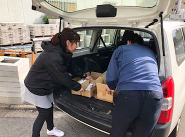 営業のお手伝いをお願いすることも♪
難しい業務はないのでご安心ください！