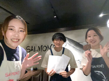 酒としゃけ　SALMON‘S　浜松町 大門駅徒歩3分！鮭好きのための純鮭酒場
新店舗だからみんな一斉スタート！
高校生・大学生も大歓迎◎
嬉しいまかないあり★