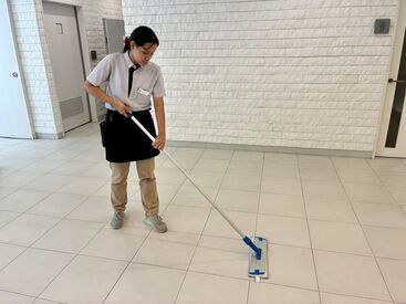 福岡興業株式会社 専門学校施設内でのシンプル清掃業務♪短時間勤務で生活に合わせて働けます！