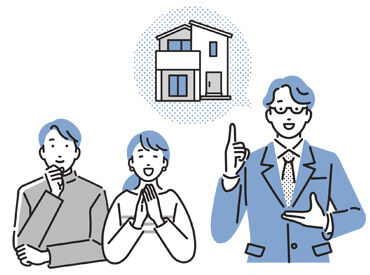 不動産の知識や経験は採用に関係なし！
先輩社員が丁寧にあなたをフォローします。
