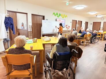 ブルーミングケア名古屋白壁 長く続けているスタッフさんばかりで、定着率の良さが自慢♪
ゆくゆくは正社員を目指すことも可能です！