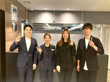 オディシス 札幌大通公園ホテル メンバーの半分以上はホテル未経験！
在籍メンバーは10～30代です！なじみやすい環境です♪
みんなで協力して業務してますよ！