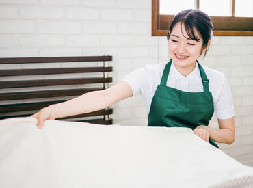 清掃のお仕事が未経験の方や、
お仕事ブランクがある方もOK♪
丁寧にサポートいたします！